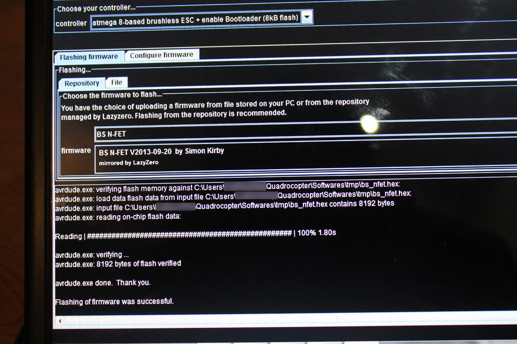 ESC firmware upgrade for better performance