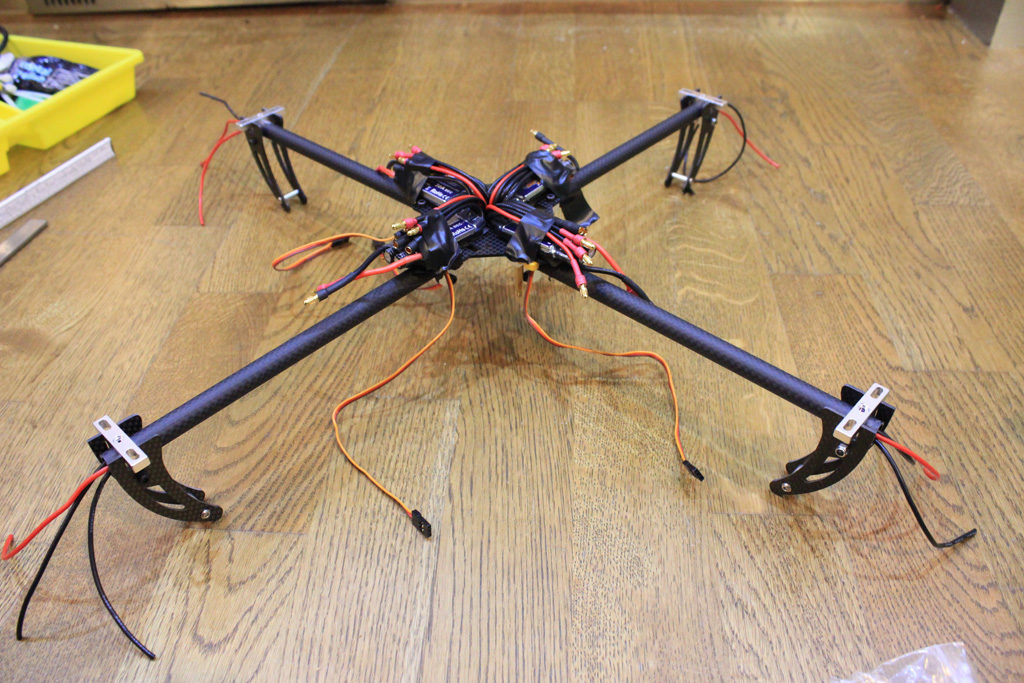 Complete frame with the wiring