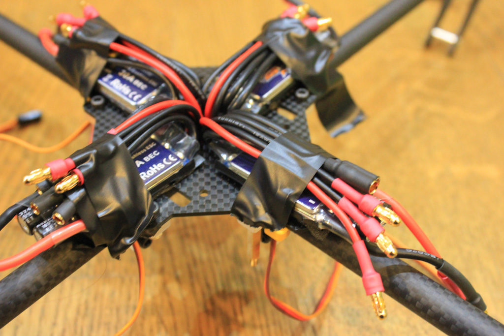 Ready to connect up the ESCs