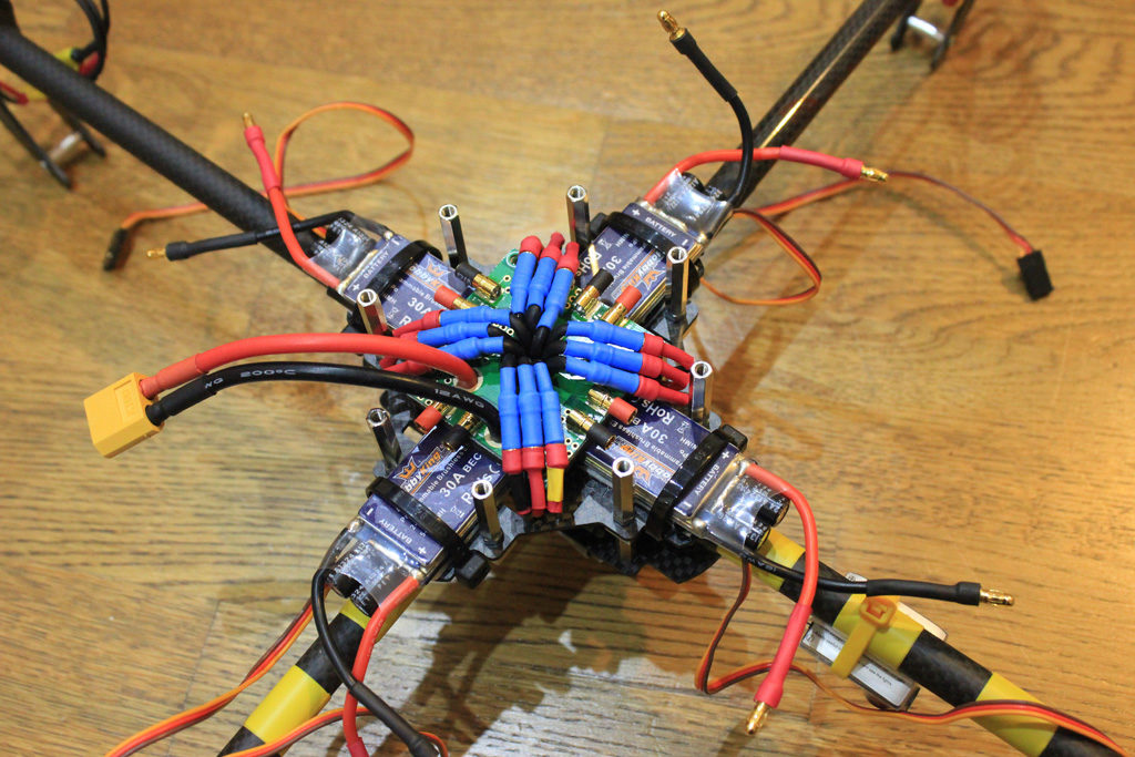 Organising the power cables