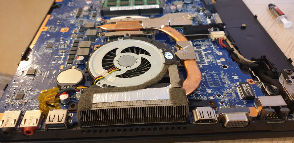 Replacement Intel Core i7-2860QM CPU And The Modified Heatsink