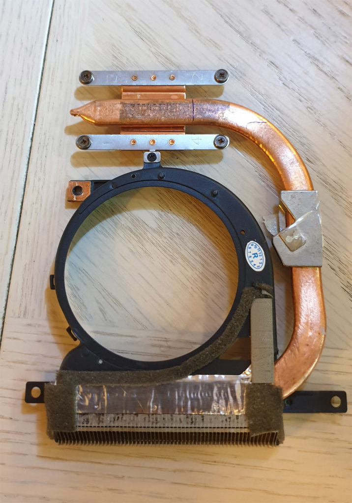 Original Adhesive Tape Put Back On The Heatsink
