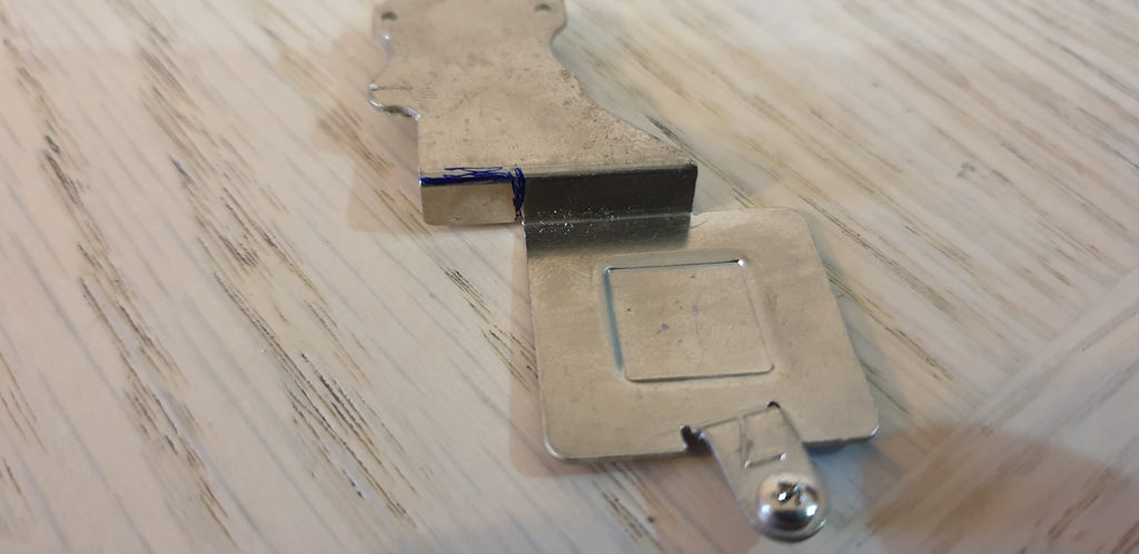 Marking The Heat Sink Plate For The Intel HM65 Chipset