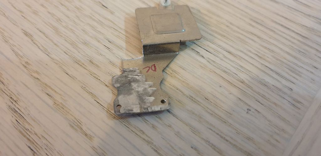 Prepared Heat Sink Plate for Intel HM65 Chipset