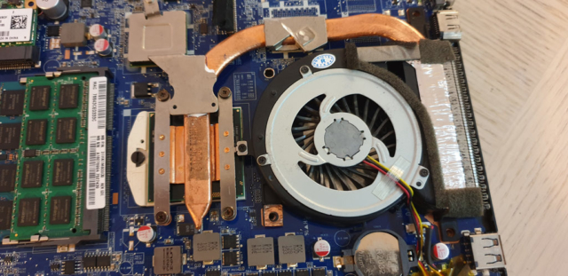 Replacement Intel Core i7-2860QM CPU And The Modified Heatsink
