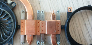 Sony VAIO Heatsink Copper Plates Comparison
