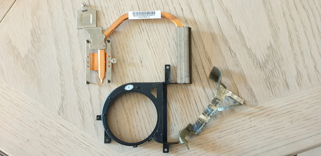 Tape Removed From Original Heatsink