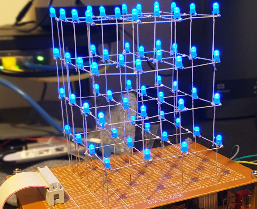 4x4x4 LED Cube With Arduino Pro Mini - ATmega328 AVR Microcontroller